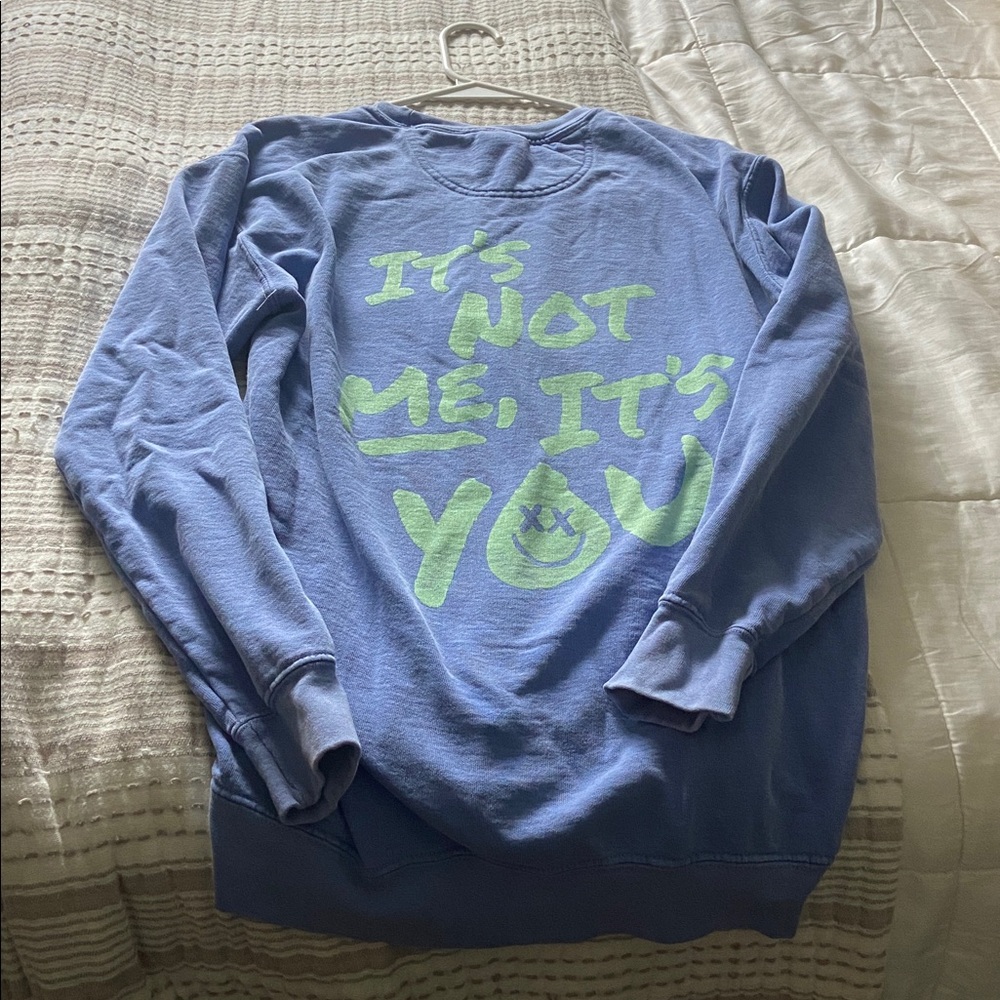 Blue Graphic Sweatshirt